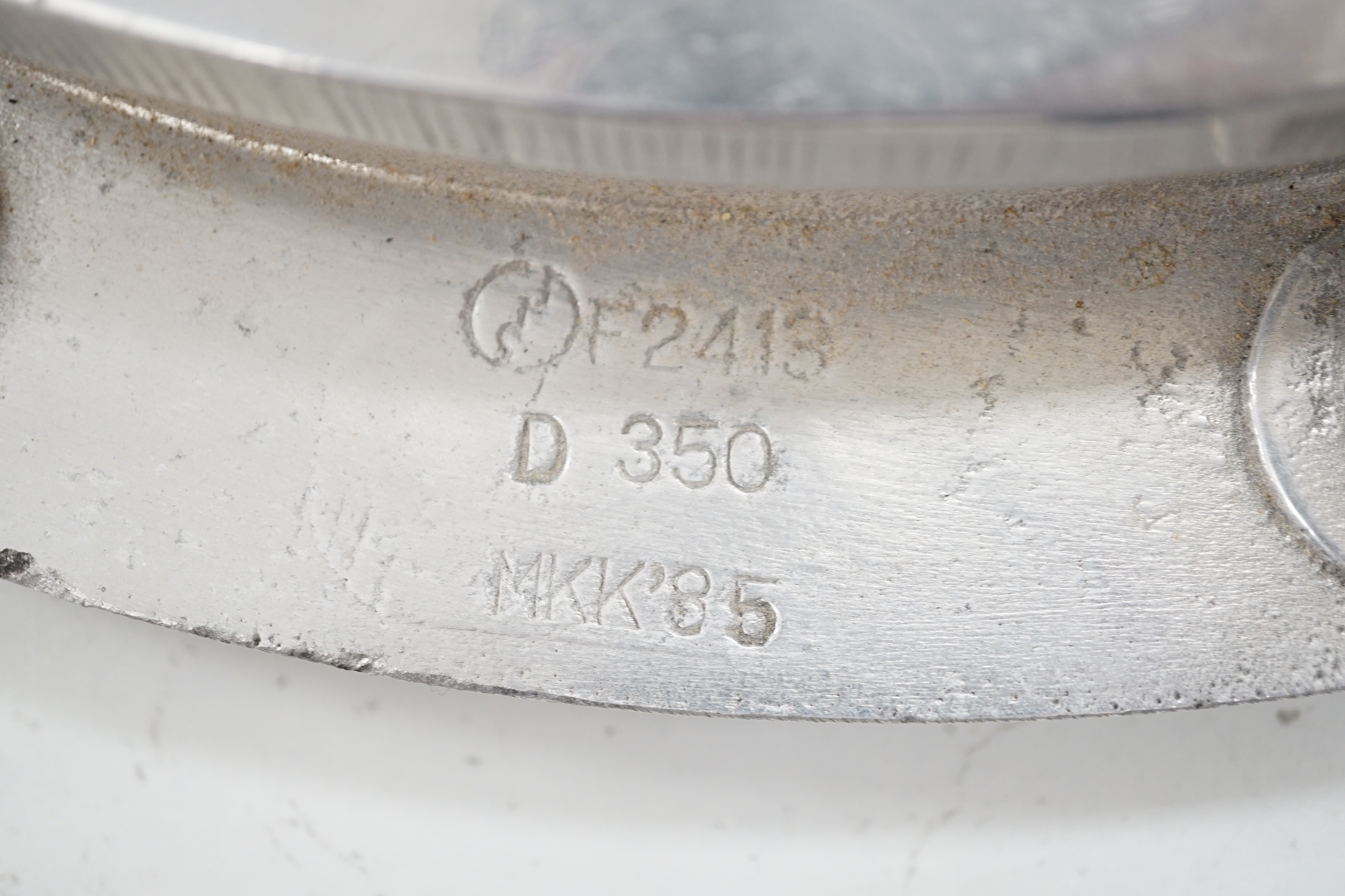 A vintage aluminium ship’s porthole, 50cm diameter